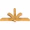 Ekena Millwork Redmond Rough Sawn Timber Gable Bracket, Western Red Cedar, 48"W x 28"H x 4"D x 4"F, 14/12 Pitch GBW048X28X0404RED00RWR - alternate 5